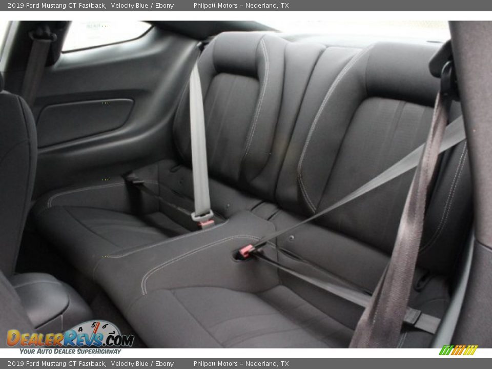 Rear Seat of 2019 Ford Mustang GT Fastback Photo #16