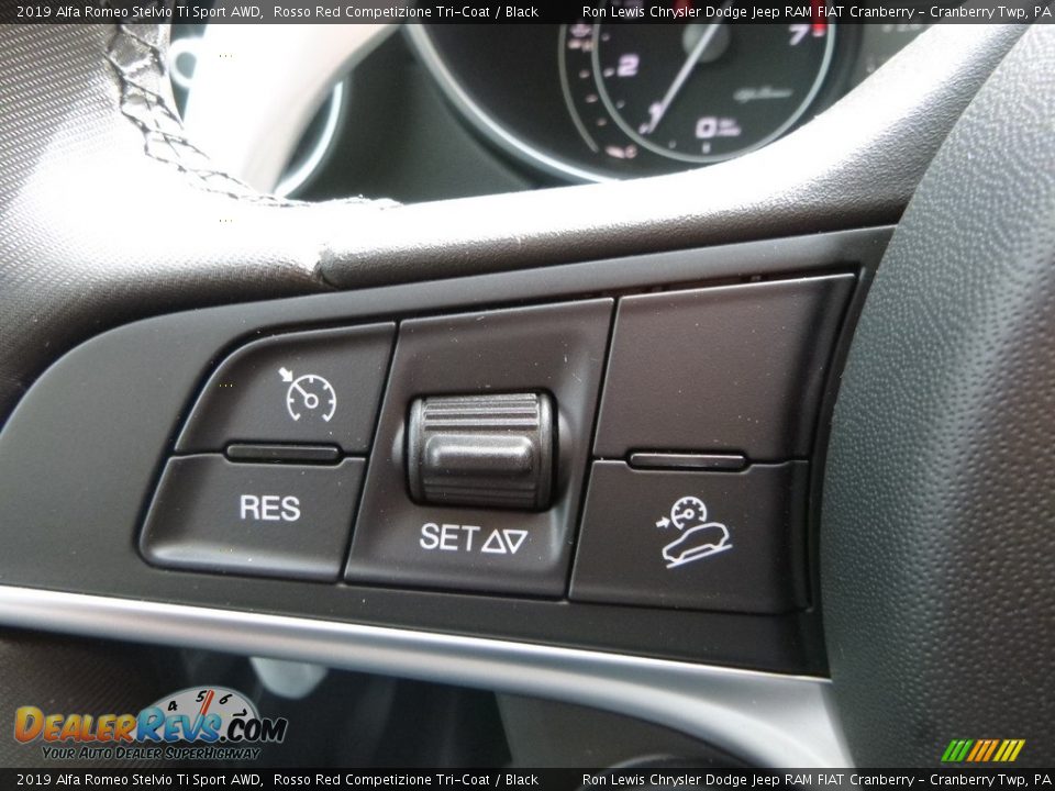 2019 Alfa Romeo Stelvio Ti Sport AWD Rosso Red Competizione Tri-Coat / Black Photo #27