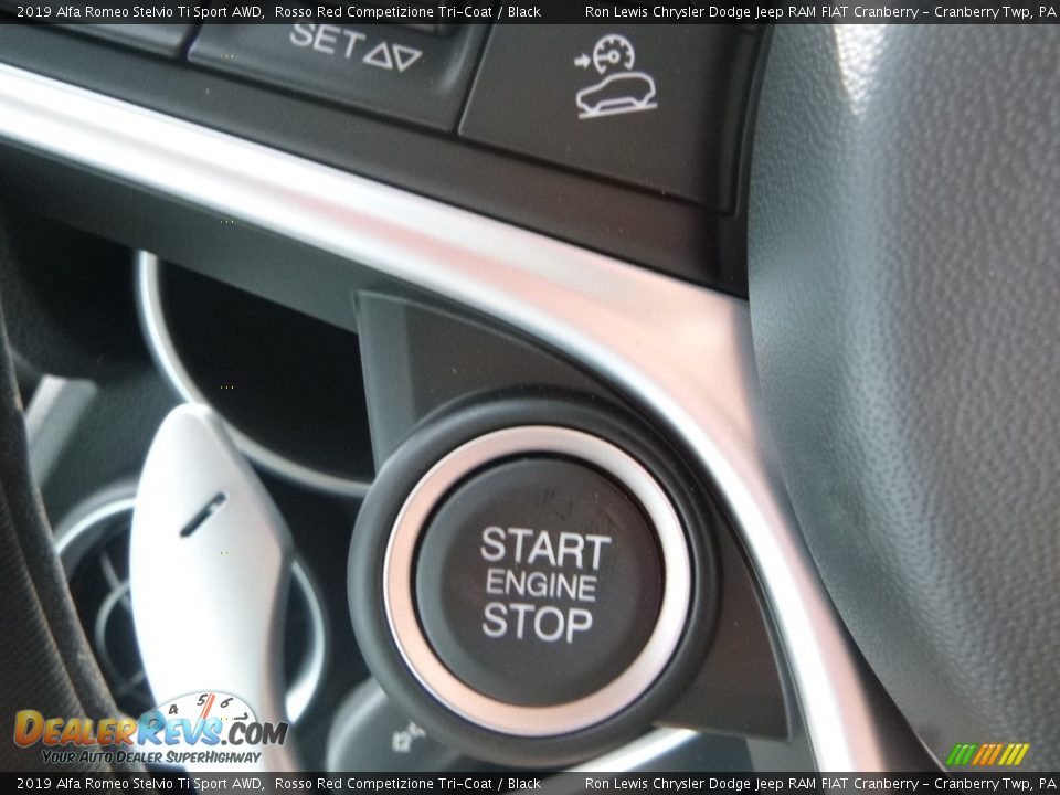2019 Alfa Romeo Stelvio Ti Sport AWD Rosso Red Competizione Tri-Coat / Black Photo #28
