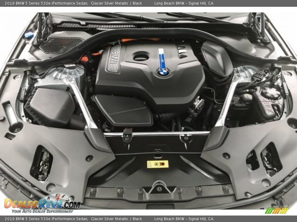 2019 BMW 5 Series 530e iPerformance Sedan Glacier Silver Metallic / Black Photo #8
