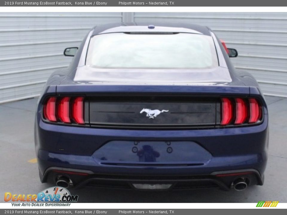 2019 Ford Mustang EcoBoost Fastback Kona Blue / Ebony Photo #8