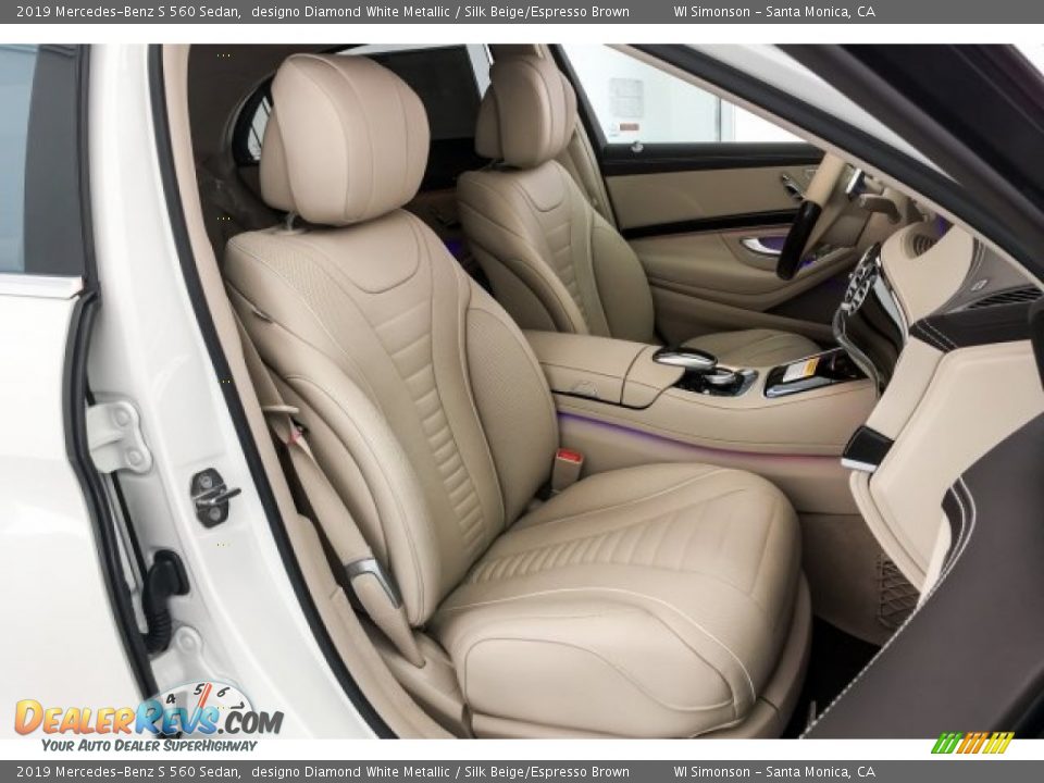 2019 Mercedes-Benz S 560 Sedan designo Diamond White Metallic / Silk Beige/Espresso Brown Photo #5