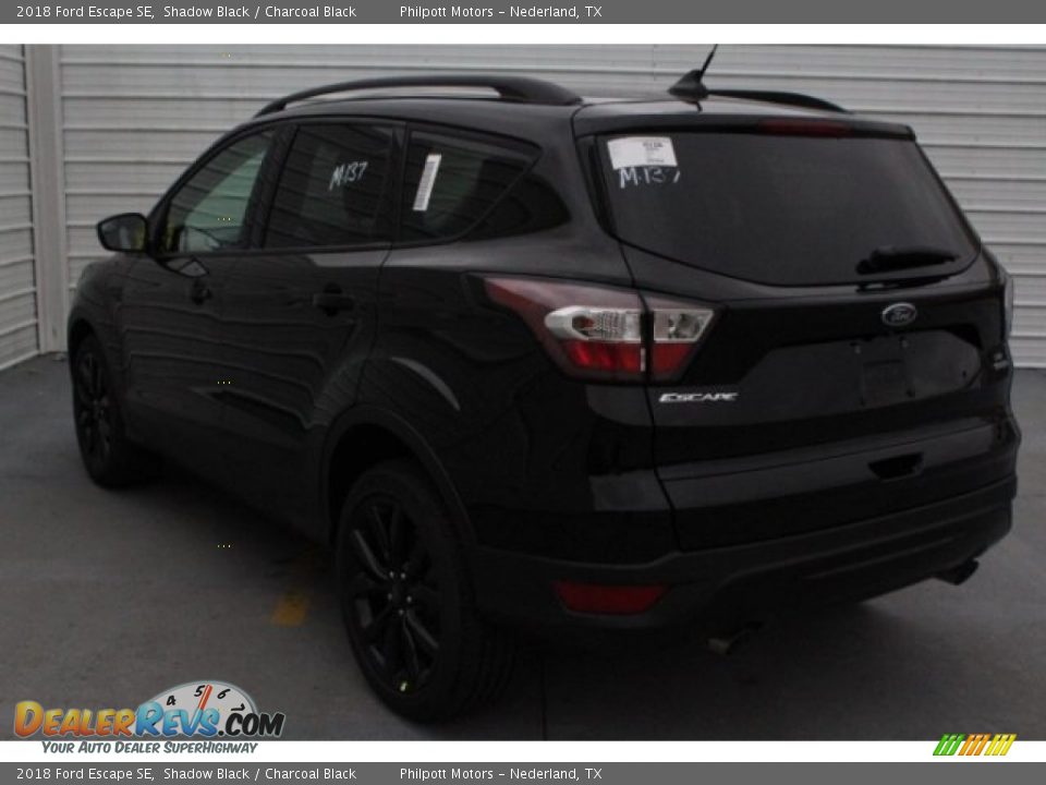 2018 Ford Escape SE Shadow Black / Charcoal Black Photo #7