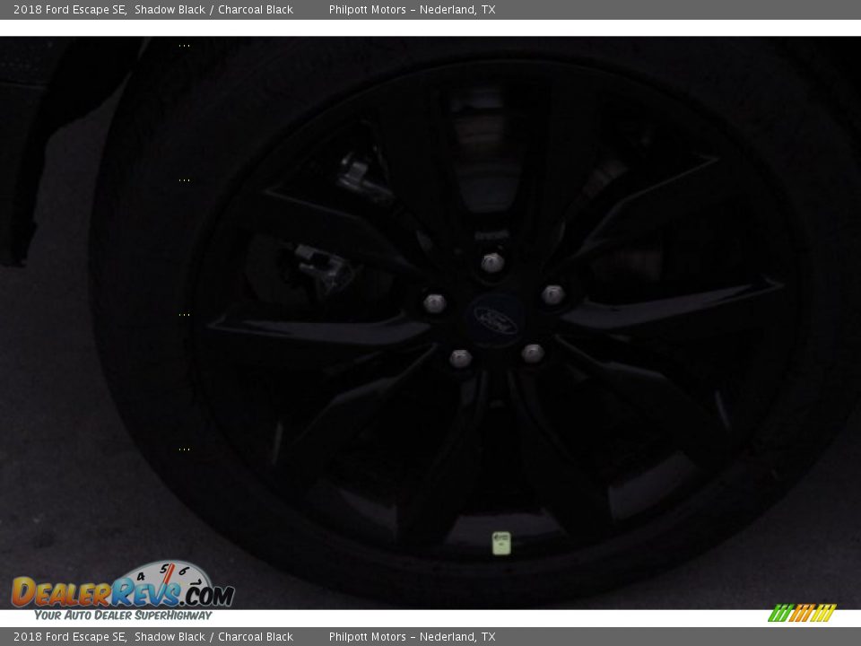 2018 Ford Escape SE Shadow Black / Charcoal Black Photo #10