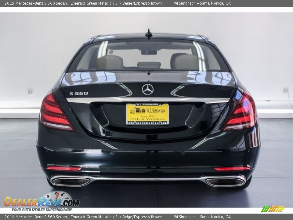 2019 Mercedes-Benz S 560 Sedan Emerald Green Metallic / Silk Beige/Espresso Brown Photo #3