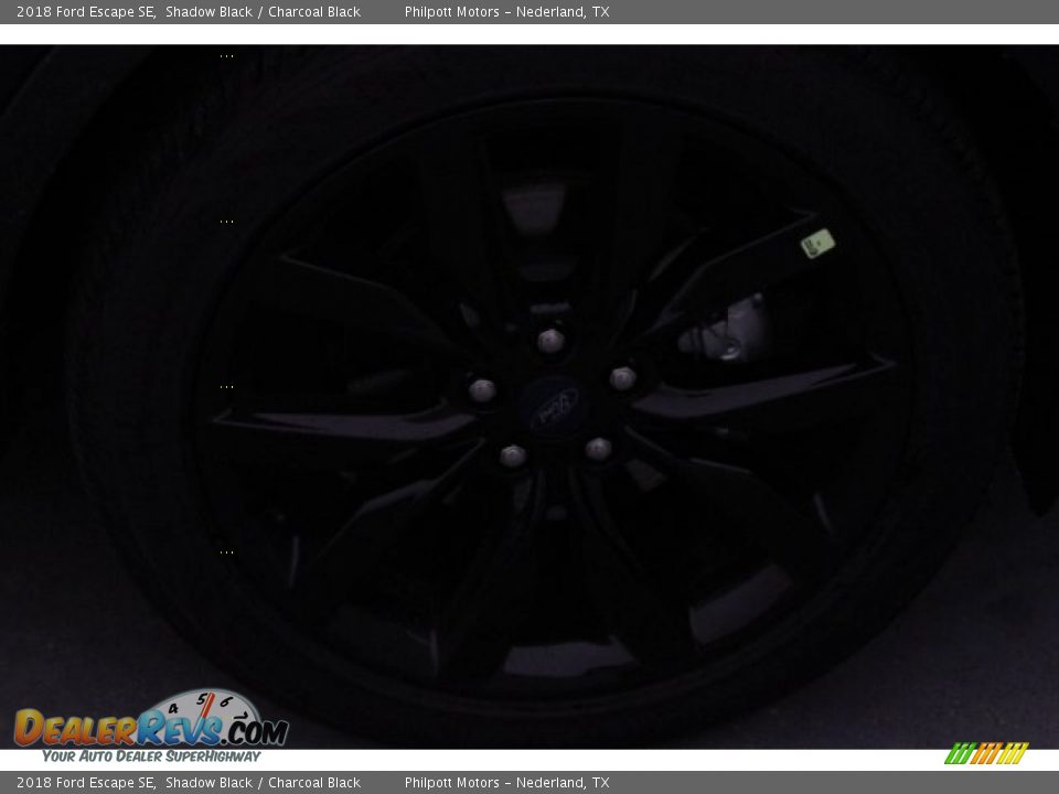 2018 Ford Escape SE Shadow Black / Charcoal Black Photo #11