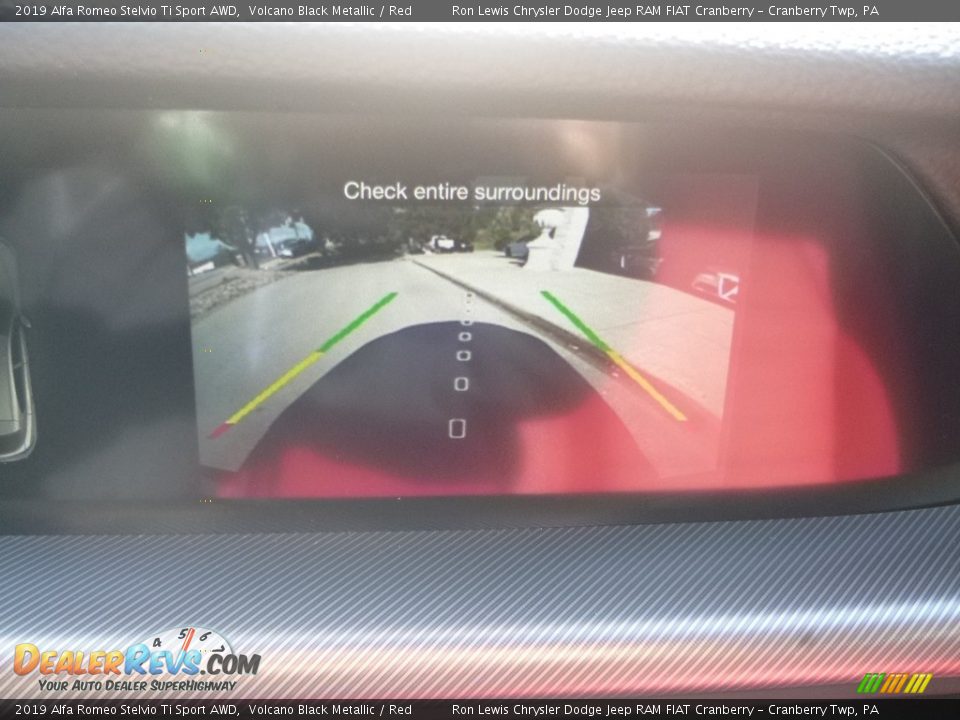 2019 Alfa Romeo Stelvio Ti Sport AWD Volcano Black Metallic / Red Photo #23