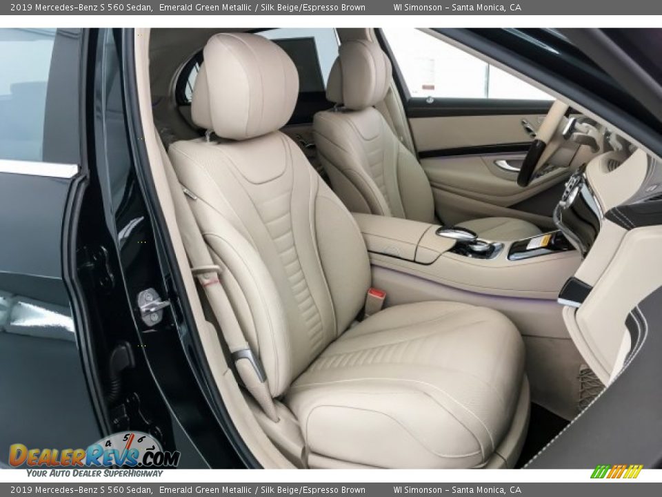 Silk Beige/Espresso Brown Interior - 2019 Mercedes-Benz S 560 Sedan Photo #5