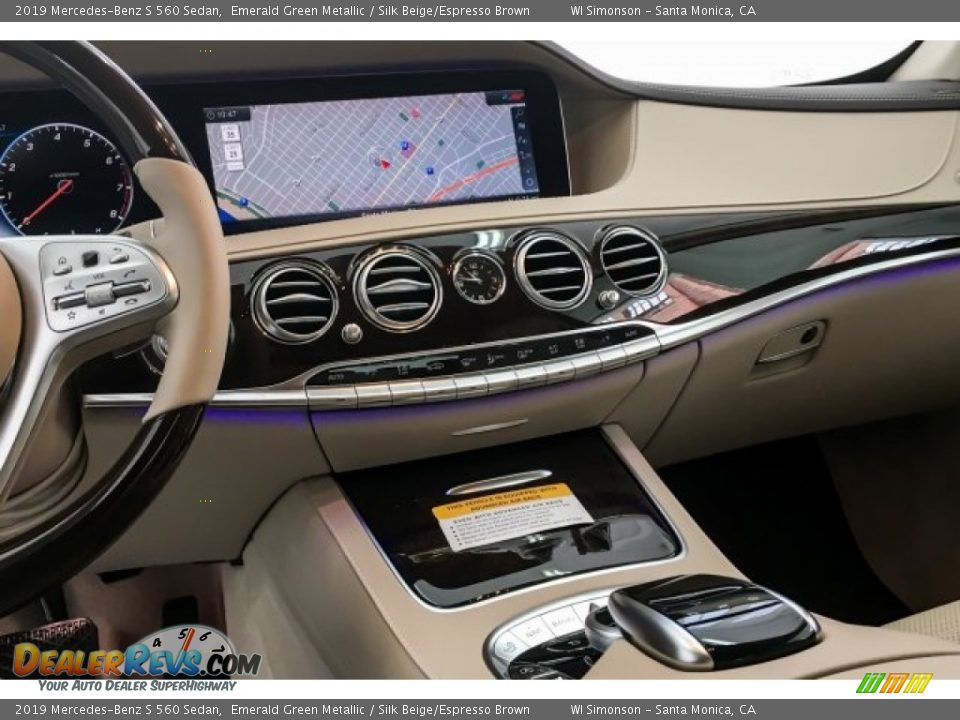 2019 Mercedes-Benz S 560 Sedan Emerald Green Metallic / Silk Beige/Espresso Brown Photo #6