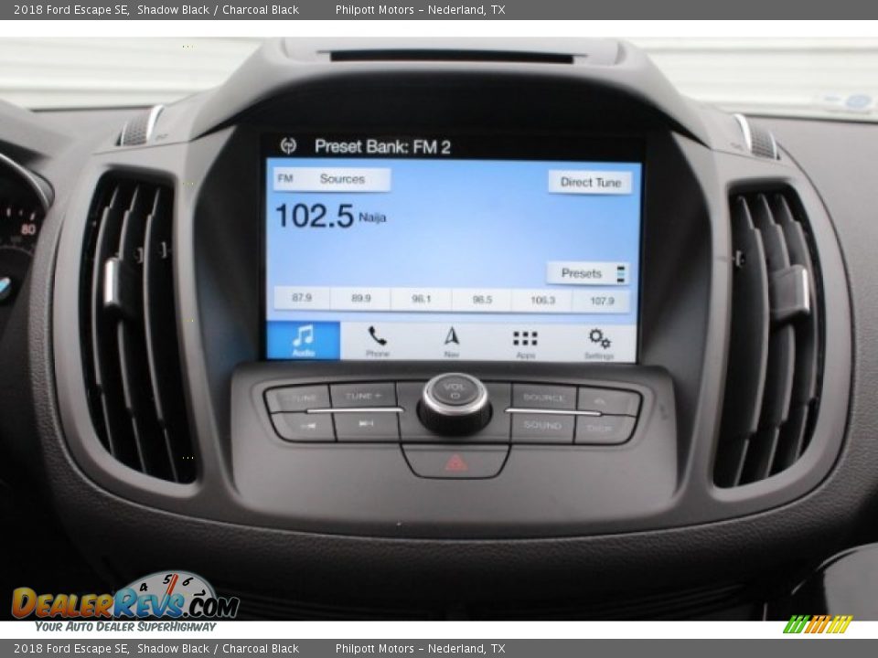 2018 Ford Escape SE Shadow Black / Charcoal Black Photo #17