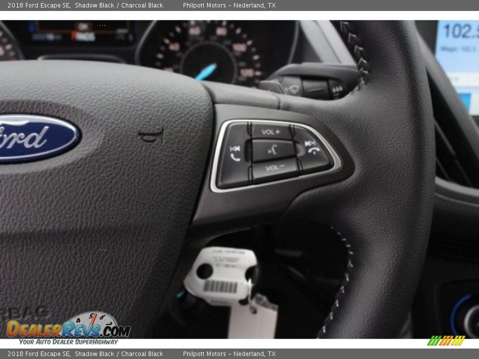 2018 Ford Escape SE Shadow Black / Charcoal Black Photo #20