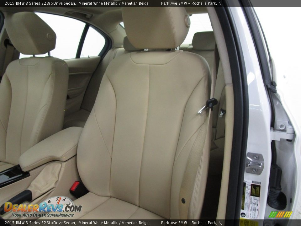 2015 BMW 3 Series 328i xDrive Sedan Mineral White Metallic / Venetian Beige Photo #8