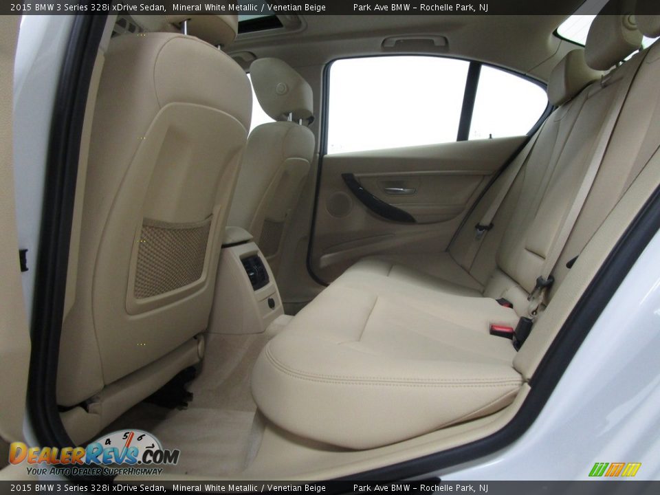 2015 BMW 3 Series 328i xDrive Sedan Mineral White Metallic / Venetian Beige Photo #12