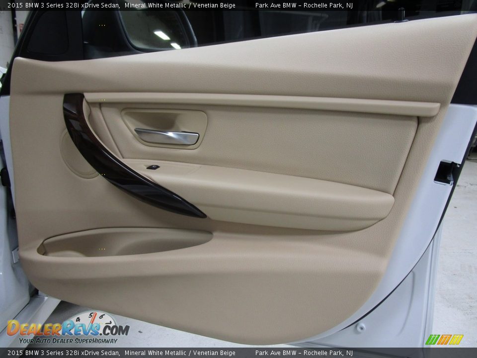 2015 BMW 3 Series 328i xDrive Sedan Mineral White Metallic / Venetian Beige Photo #13