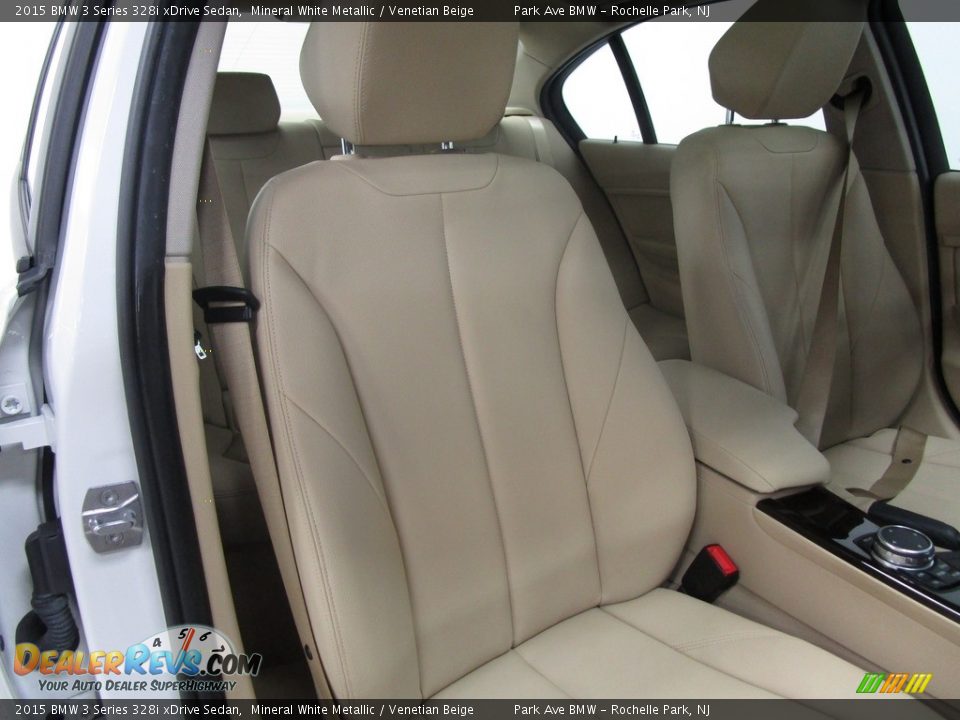 2015 BMW 3 Series 328i xDrive Sedan Mineral White Metallic / Venetian Beige Photo #14