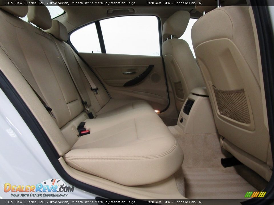 2015 BMW 3 Series 328i xDrive Sedan Mineral White Metallic / Venetian Beige Photo #18