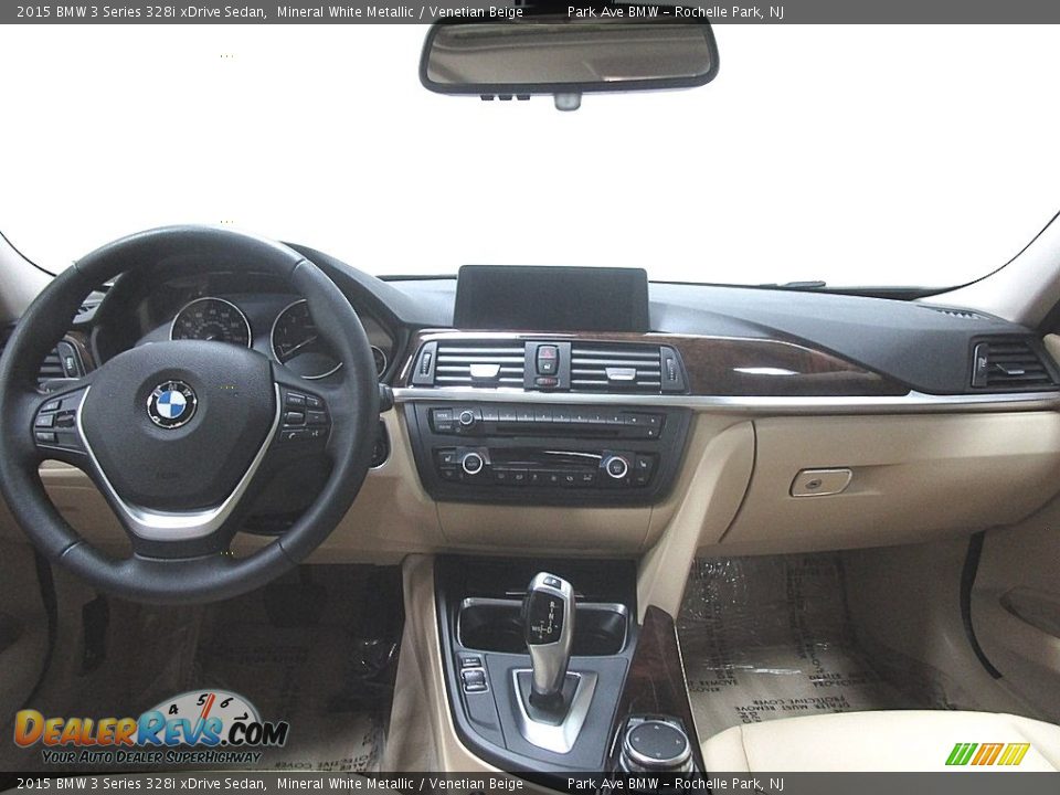 2015 BMW 3 Series 328i xDrive Sedan Mineral White Metallic / Venetian Beige Photo #22