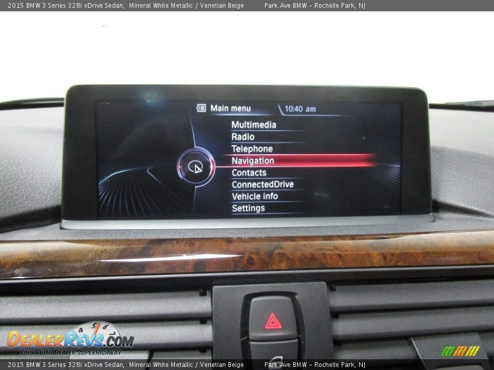 2015 BMW 3 Series 328i xDrive Sedan Mineral White Metallic / Venetian Beige Photo #26