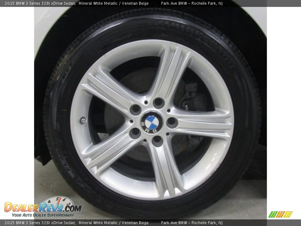 2015 BMW 3 Series 328i xDrive Sedan Mineral White Metallic / Venetian Beige Photo #28