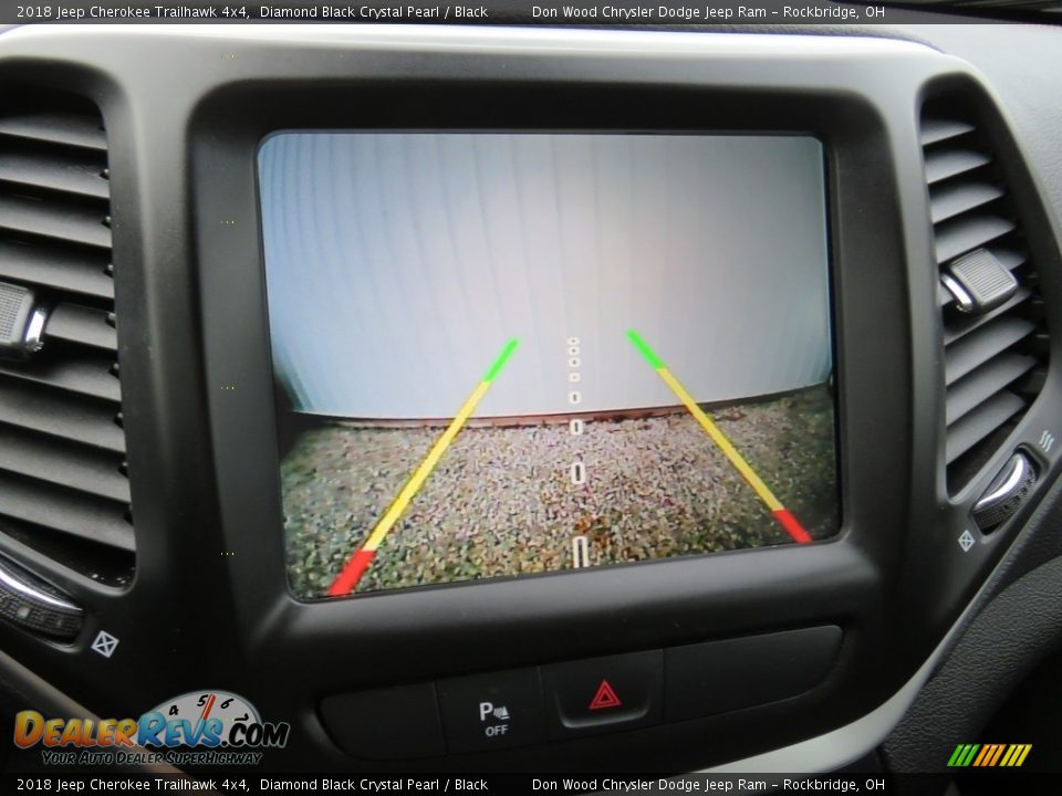 2018 Jeep Cherokee Trailhawk 4x4 Diamond Black Crystal Pearl / Black Photo #2
