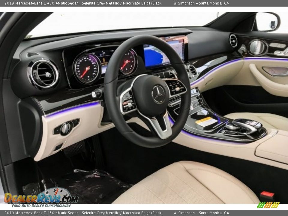 2019 Mercedes-Benz E 450 4Matic Sedan Selenite Grey Metallic / Macchiato Beige/Black Photo #4