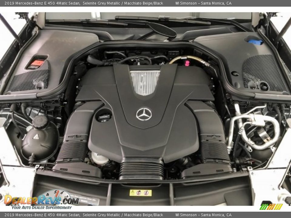 2019 Mercedes-Benz E 450 4Matic Sedan Selenite Grey Metallic / Macchiato Beige/Black Photo #8