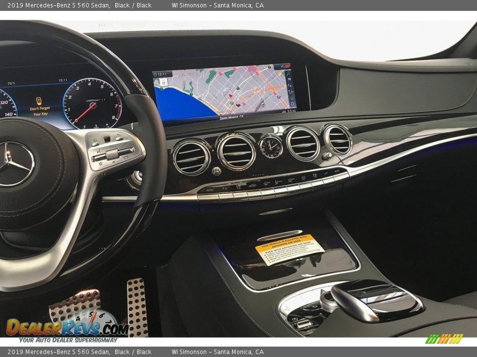 2019 Mercedes-Benz S 560 Sedan Black / Black Photo #6