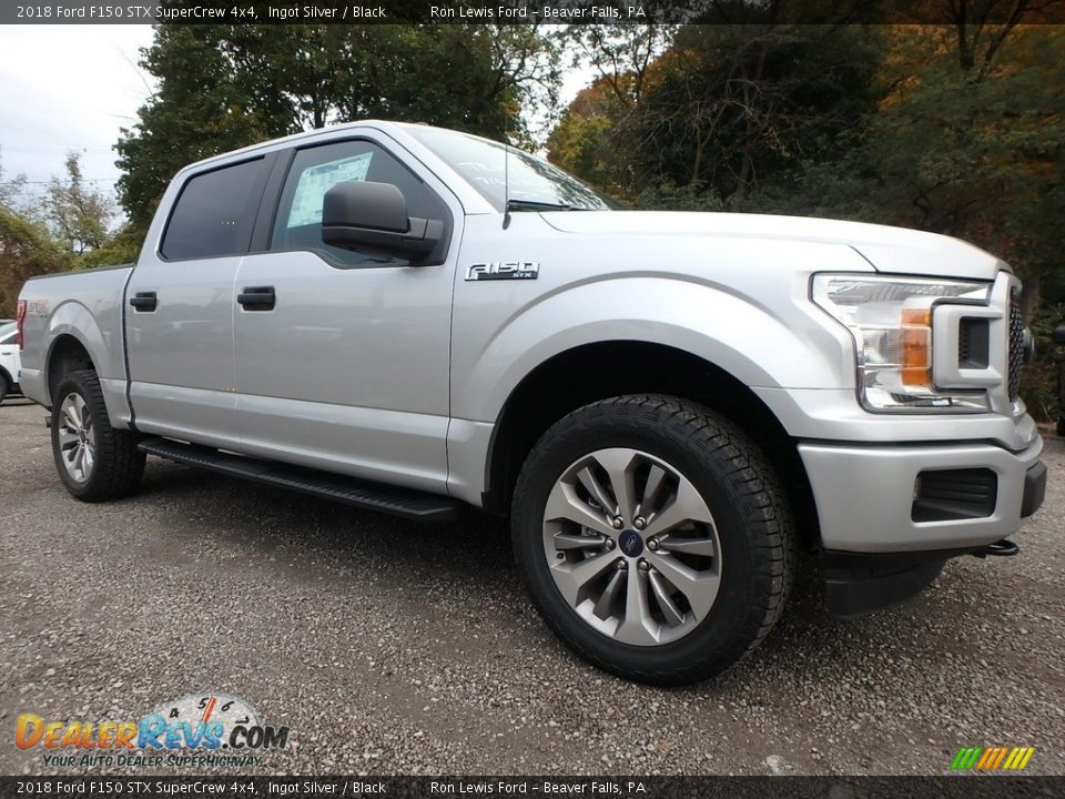 2018 Ford F150 STX SuperCrew 4x4 Ingot Silver / Black Photo #9