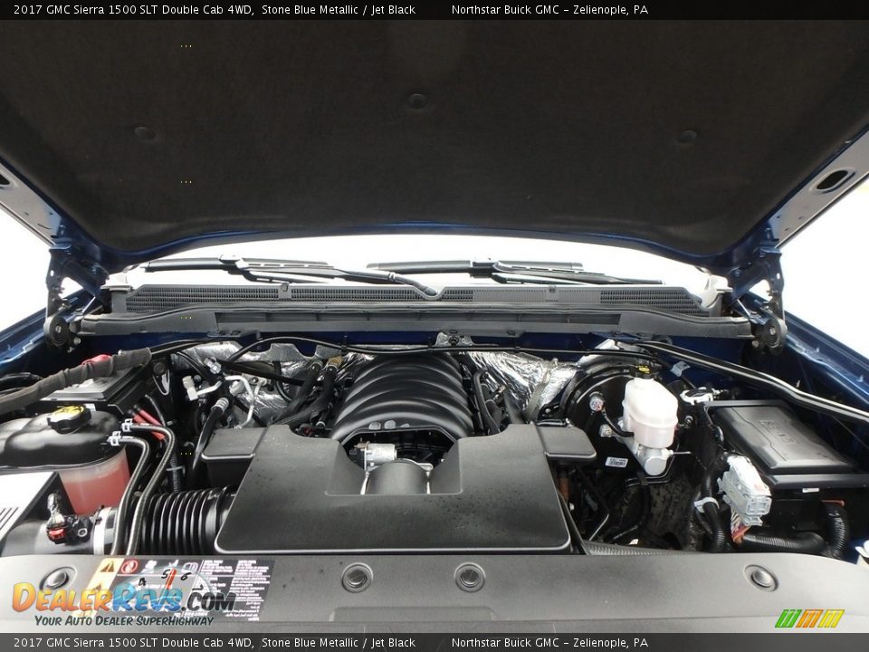 2017 GMC Sierra 1500 SLT Double Cab 4WD Stone Blue Metallic / Jet Black Photo #2
