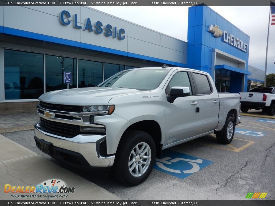 2019 Chevrolet Silverado 1500 LT Crew Cab 4WD Silver Ice Metallic / Jet Black Photo #1