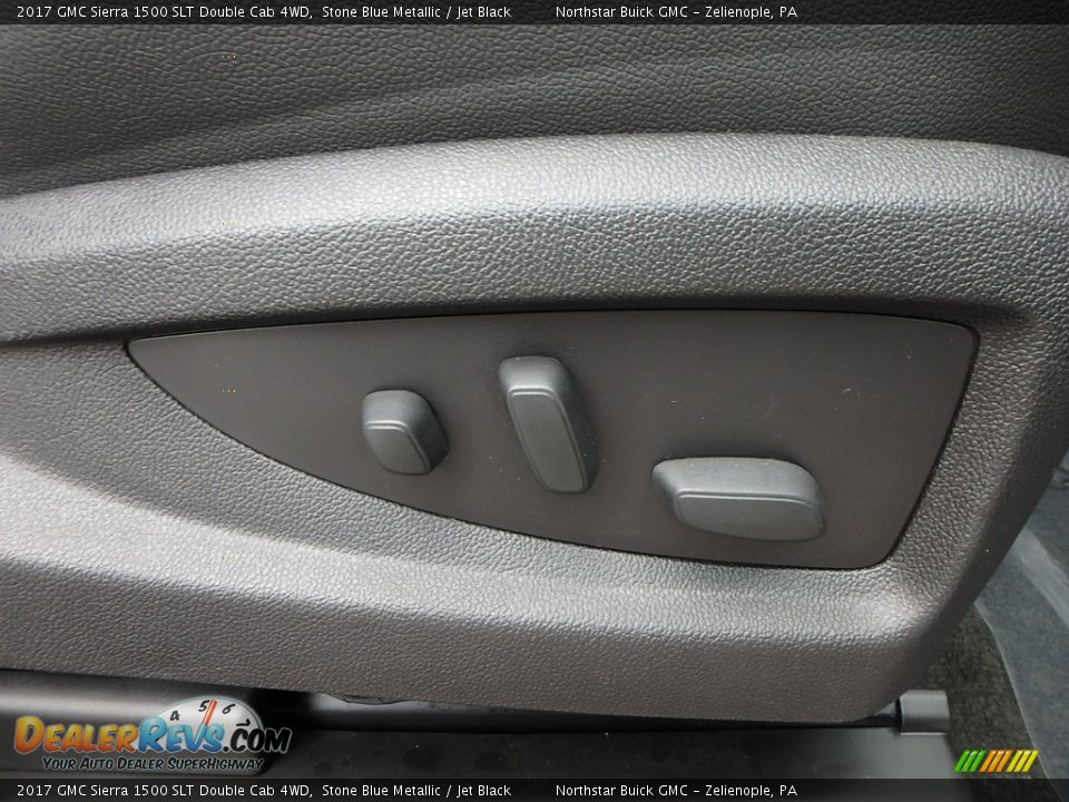 2017 GMC Sierra 1500 SLT Double Cab 4WD Stone Blue Metallic / Jet Black Photo #9