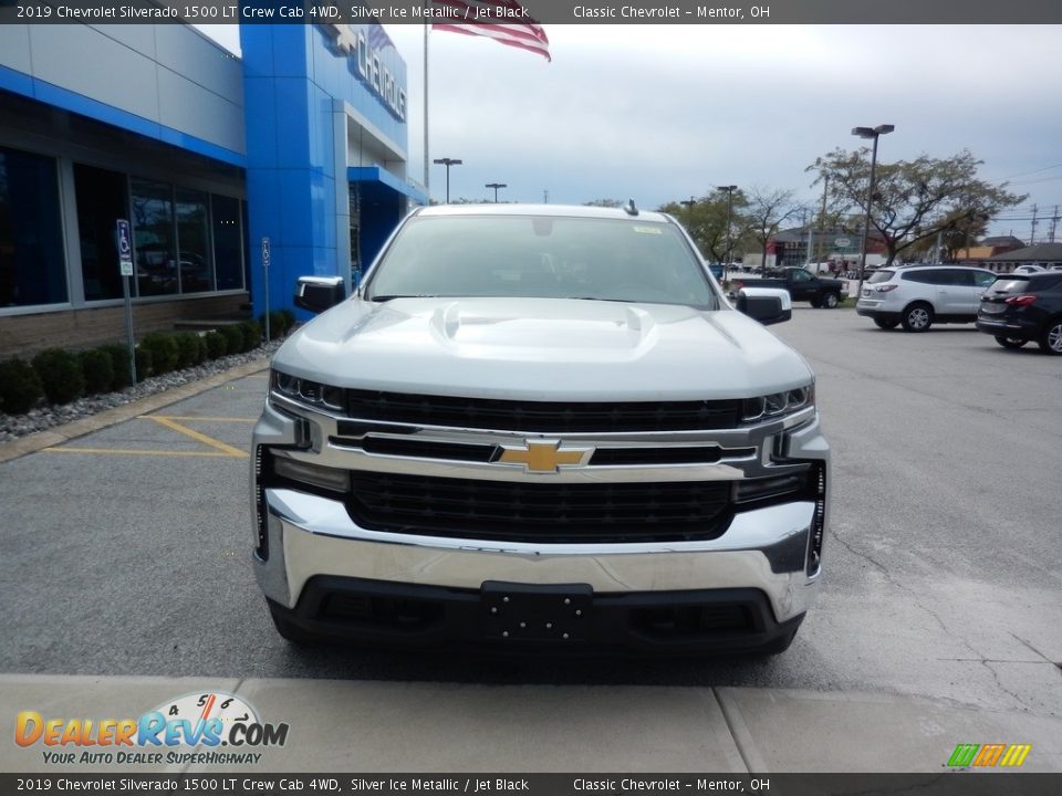 2019 Chevrolet Silverado 1500 LT Crew Cab 4WD Silver Ice Metallic / Jet Black Photo #2