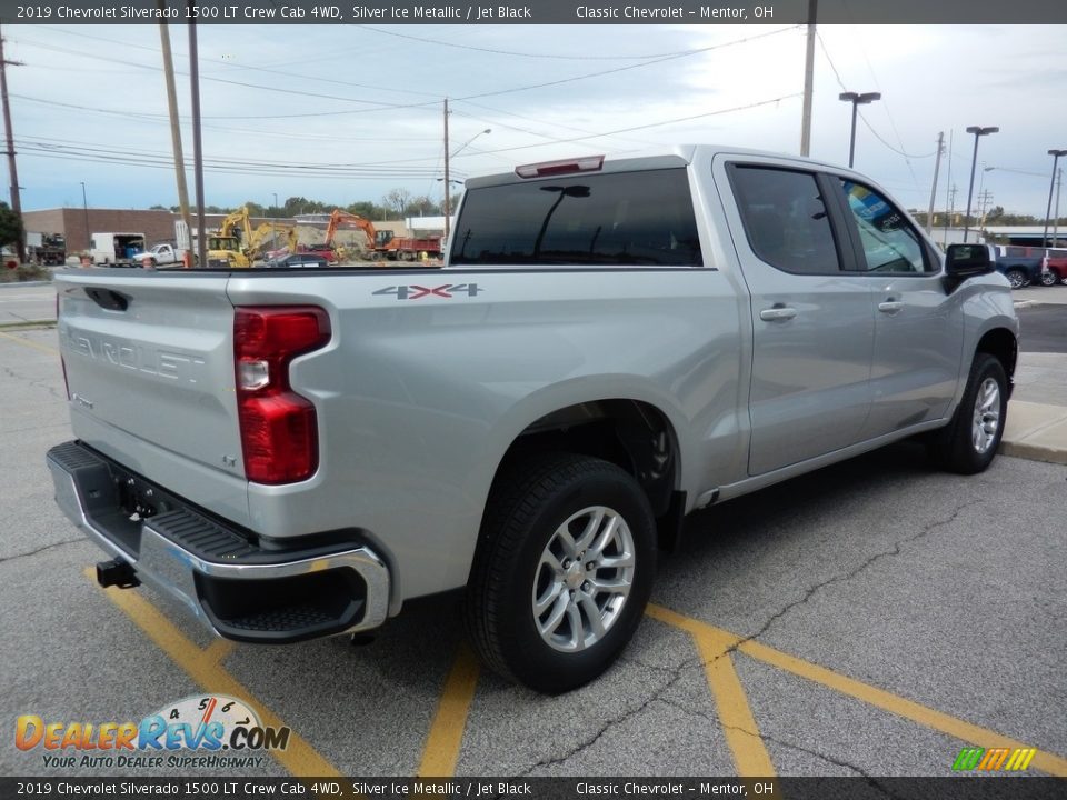2019 Chevrolet Silverado 1500 LT Crew Cab 4WD Silver Ice Metallic / Jet Black Photo #4