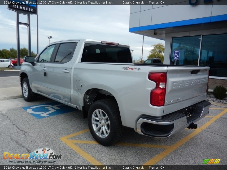 2019 Chevrolet Silverado 1500 LT Crew Cab 4WD Silver Ice Metallic / Jet Black Photo #5