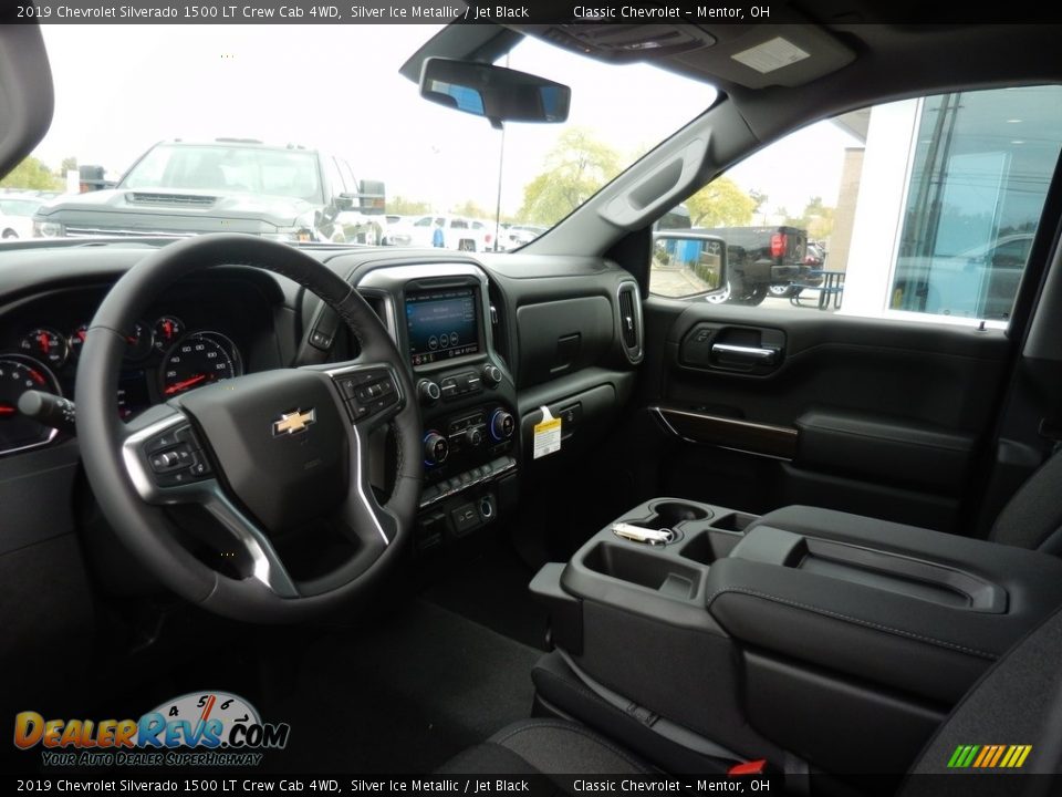 2019 Chevrolet Silverado 1500 LT Crew Cab 4WD Silver Ice Metallic / Jet Black Photo #6