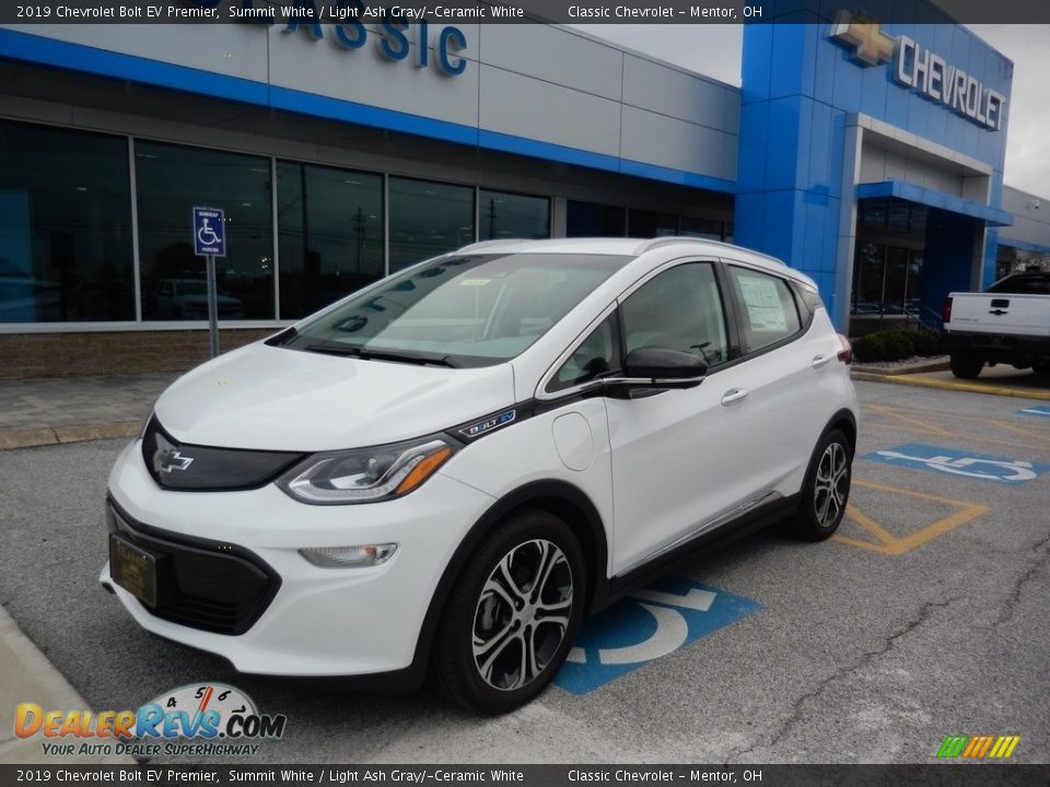 2019 Chevrolet Bolt EV Premier Summit White / Light Ash Gray/­Ceramic White Photo #1