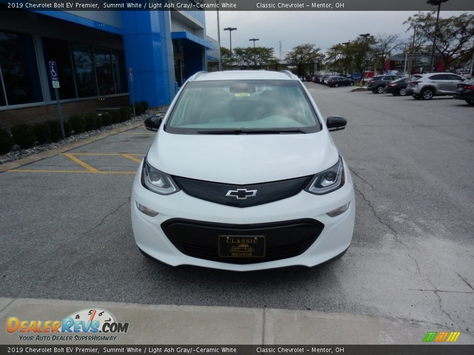 2019 Chevrolet Bolt EV Premier Summit White / Light Ash Gray/­Ceramic White Photo #2