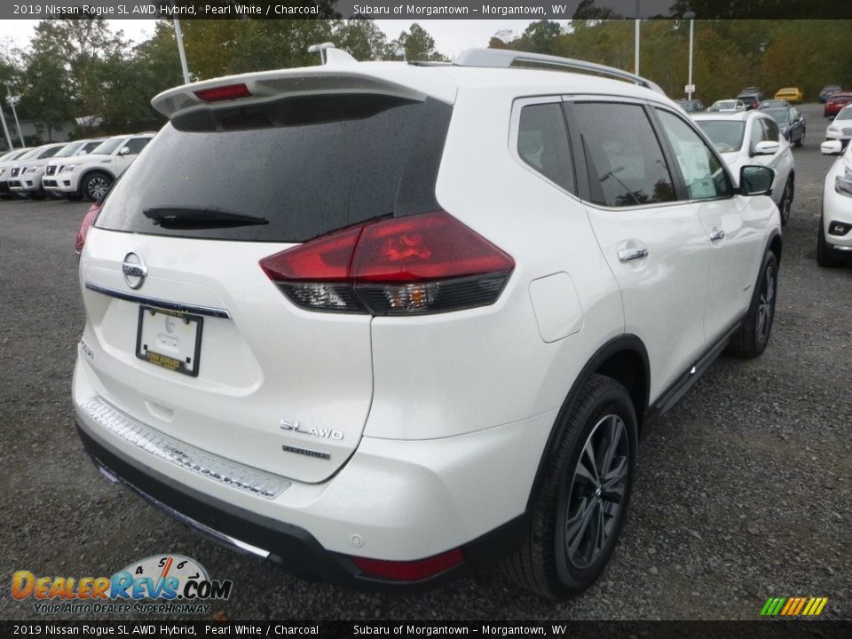 2019 Nissan Rogue SL AWD Hybrid Pearl White / Charcoal Photo #4