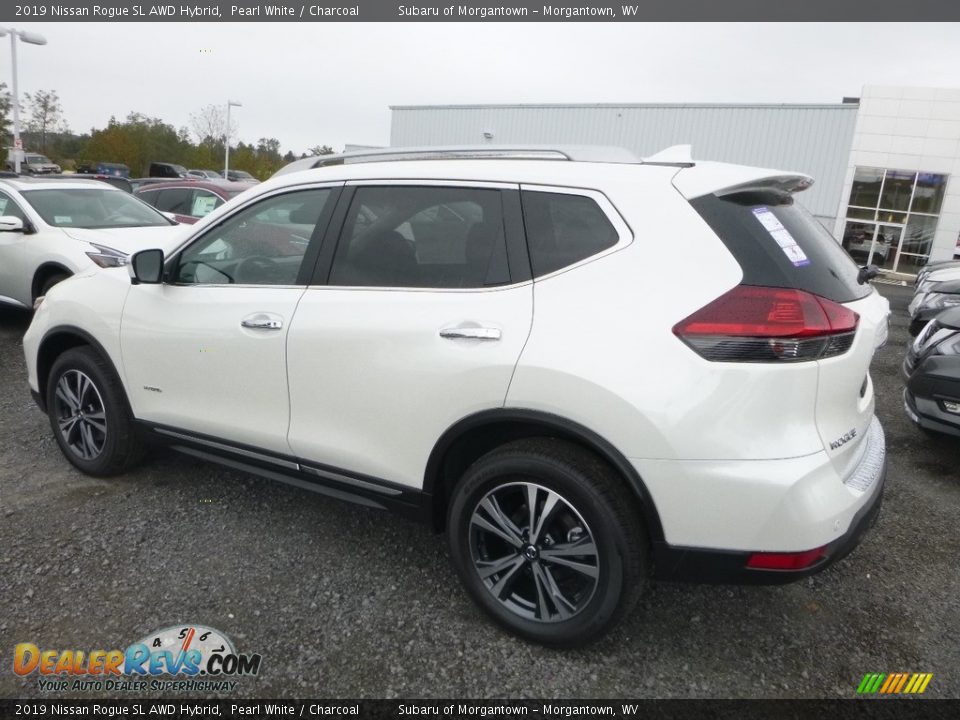 2019 Nissan Rogue SL AWD Hybrid Pearl White / Charcoal Photo #6