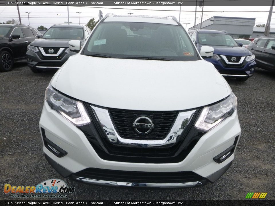 2019 Nissan Rogue SL AWD Hybrid Pearl White / Charcoal Photo #9