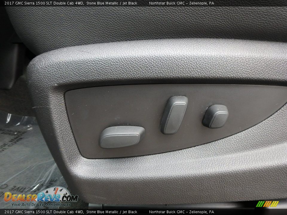 2017 GMC Sierra 1500 SLT Double Cab 4WD Stone Blue Metallic / Jet Black Photo #22