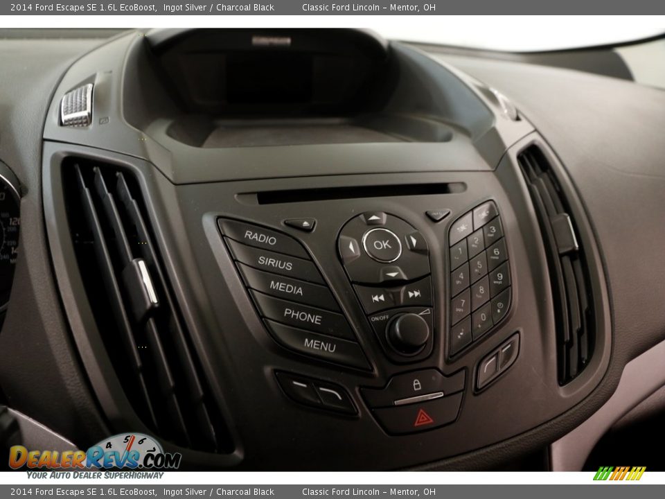 2014 Ford Escape SE 1.6L EcoBoost Ingot Silver / Charcoal Black Photo #10