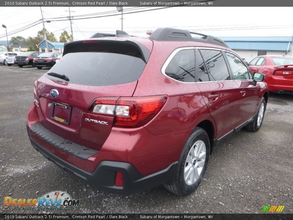 2019 Subaru Outback 2.5i Premium Crimson Red Pearl / Slate Black Photo #4