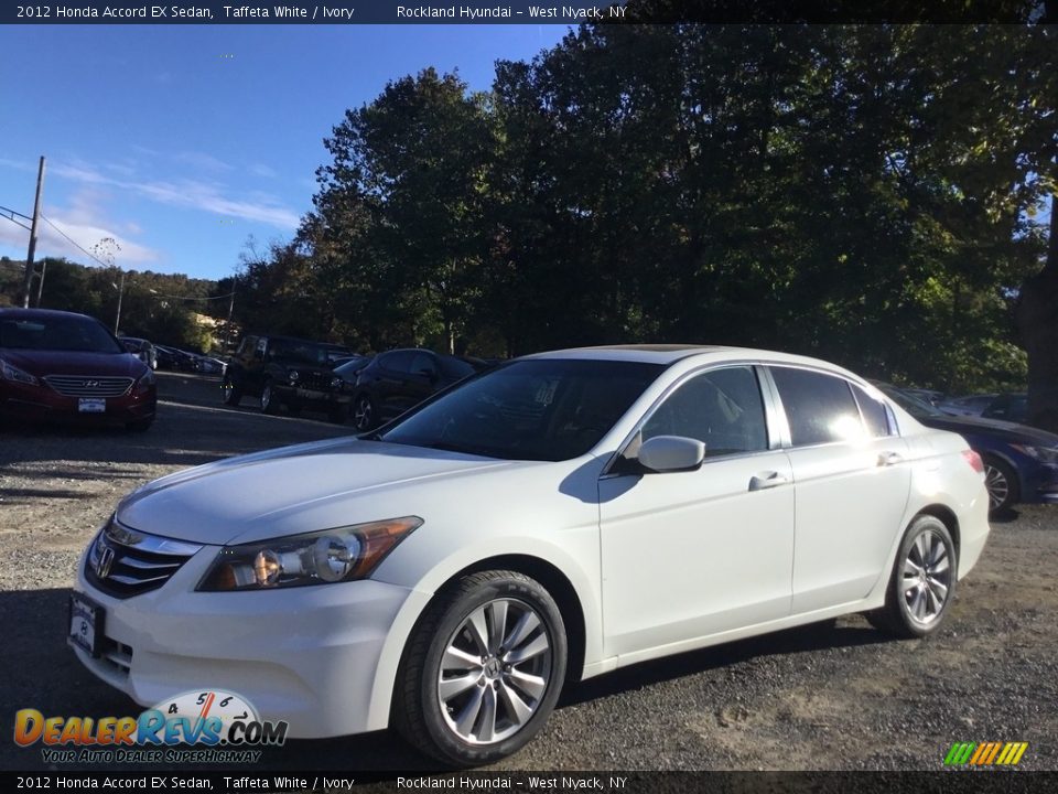 2012 Honda Accord EX Sedan Taffeta White / Ivory Photo #7