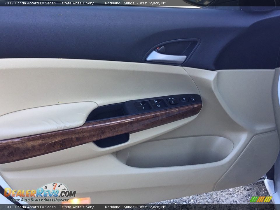 2012 Honda Accord EX Sedan Taffeta White / Ivory Photo #8