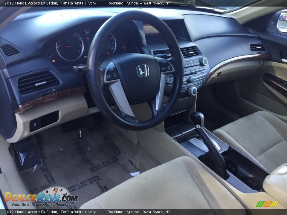 2012 Honda Accord EX Sedan Taffeta White / Ivory Photo #9