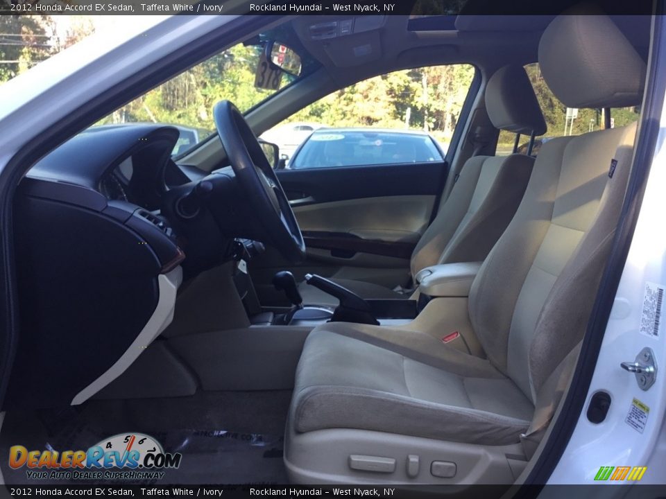 2012 Honda Accord EX Sedan Taffeta White / Ivory Photo #10