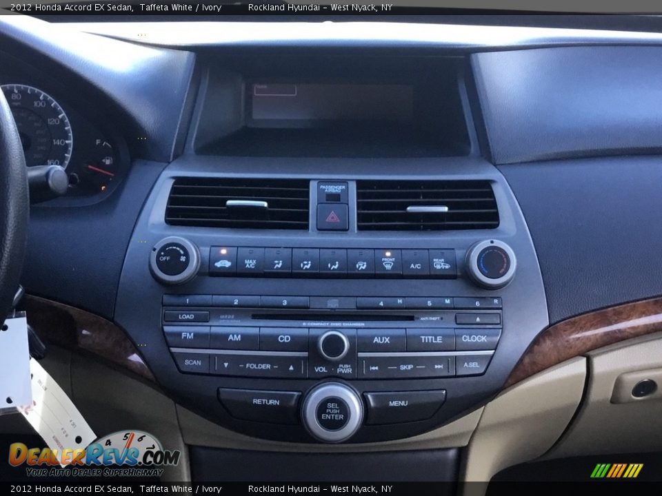 2012 Honda Accord EX Sedan Taffeta White / Ivory Photo #13