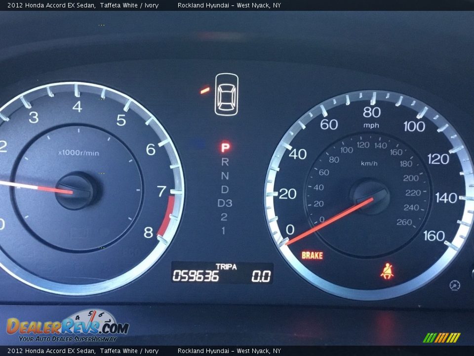 2012 Honda Accord EX Sedan Taffeta White / Ivory Photo #18