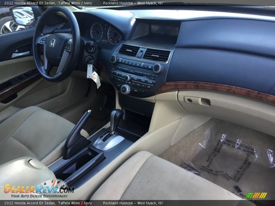 2012 Honda Accord EX Sedan Taffeta White / Ivory Photo #24